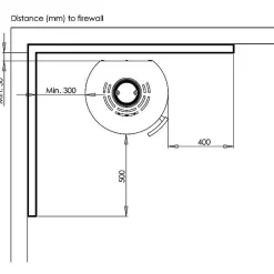 9 Air Fristående med Sidoglas 6kW