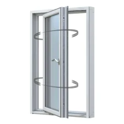 Aluminiumbeklätt Trä 3-Glas