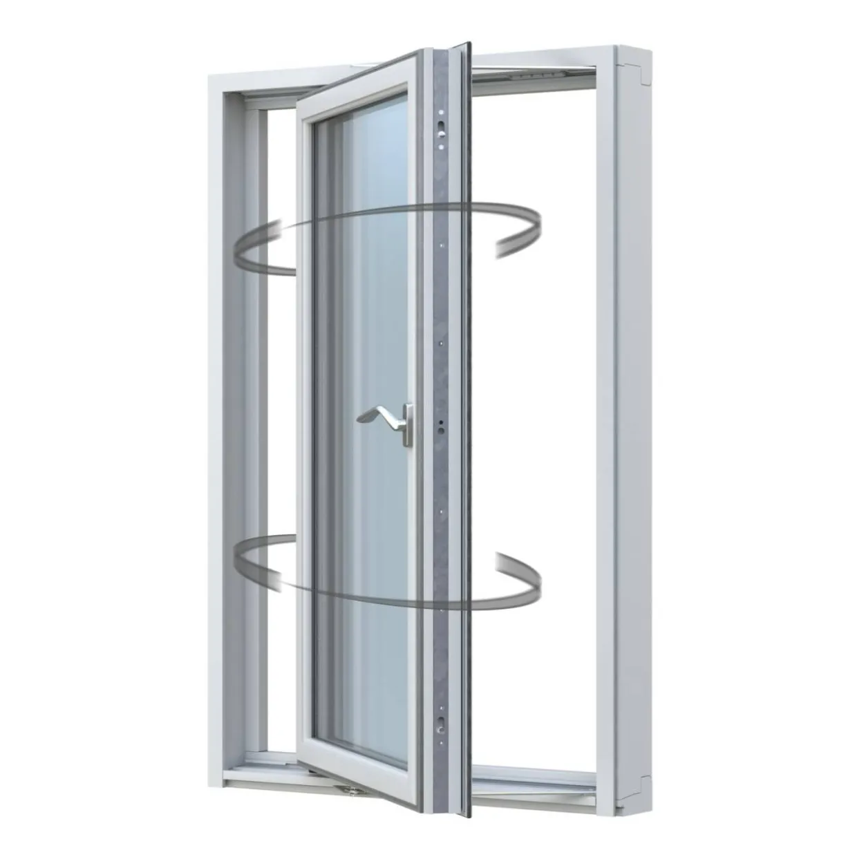 Aluminiumbeklätt Trä 3-Glas