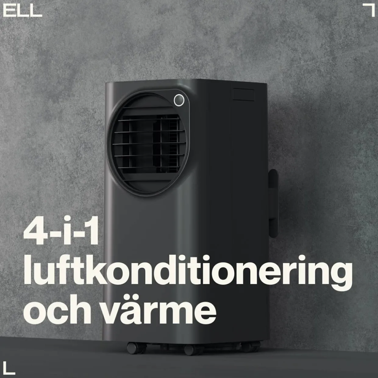 Atmos 12000BTU 4-i-1 Funktion Kyla/Värme/Avfuktning/Ventilation