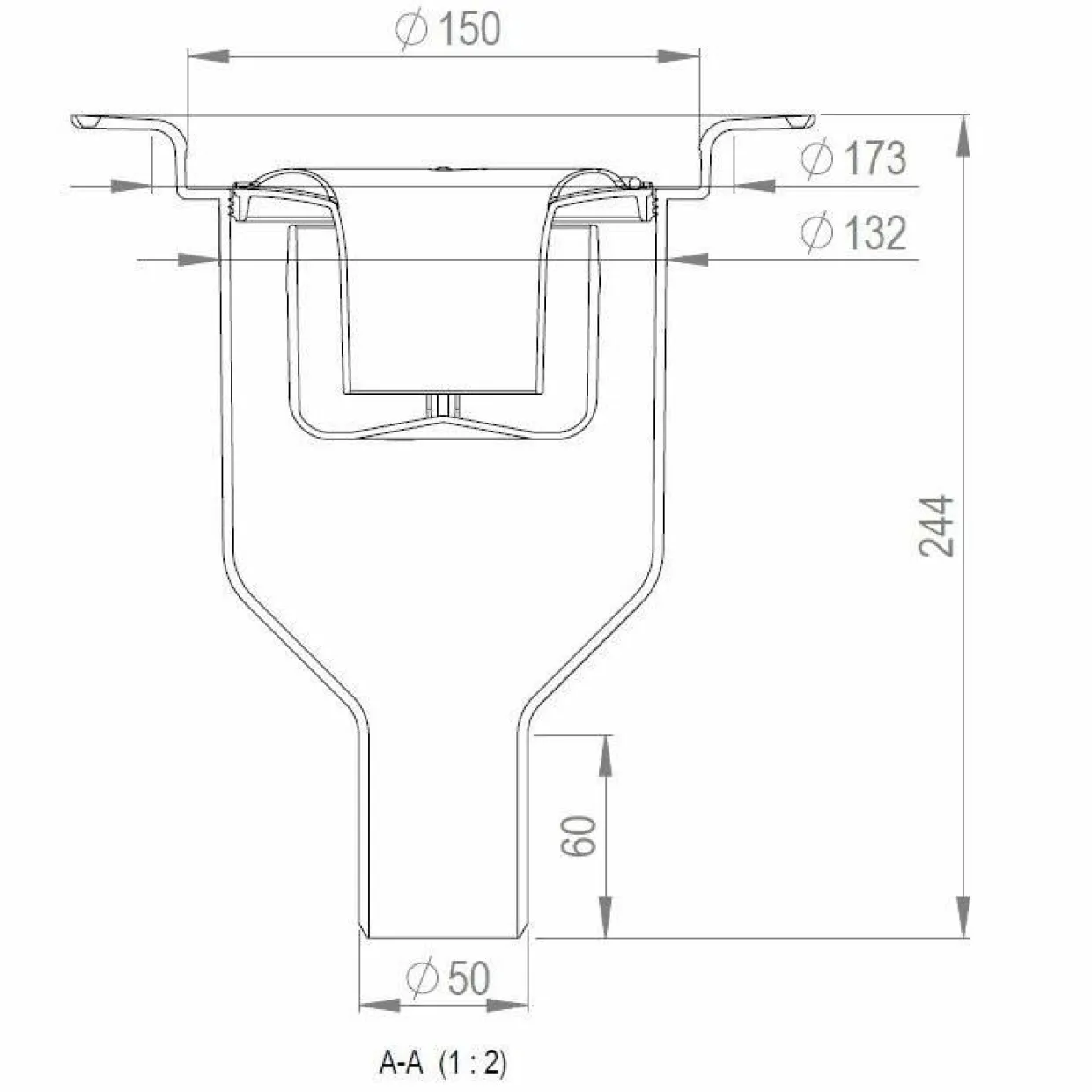 Brage 50 Ø150 mm