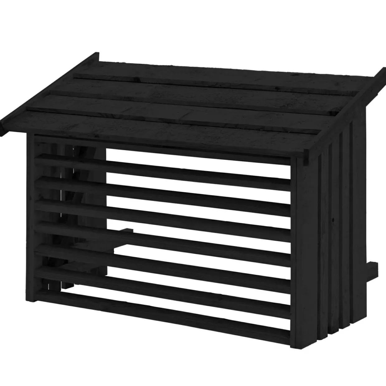96×56×78 cm Svart Skydd För Värmepump