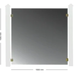 100 cm till Glasstaket Rökfärgat