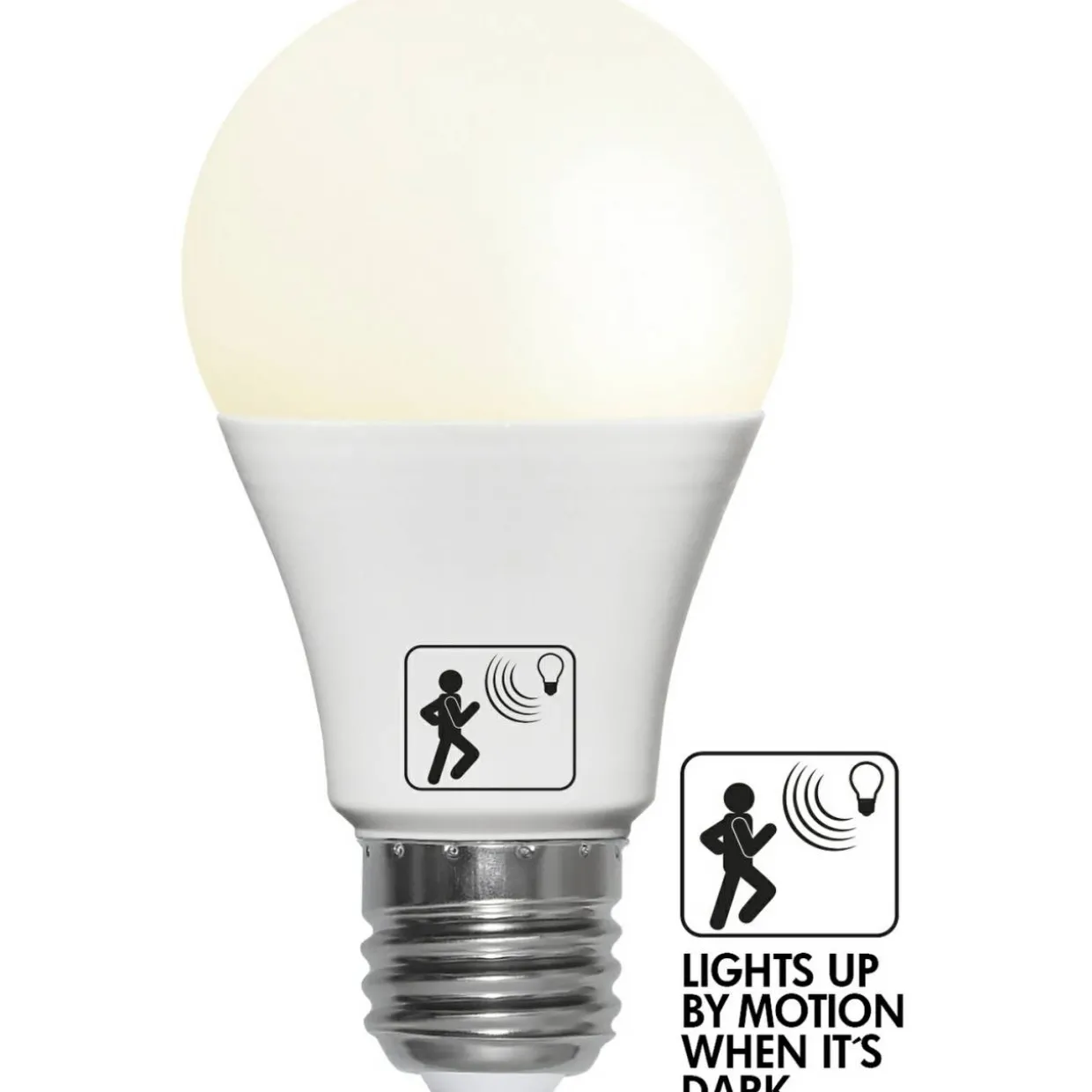 E27 A60 Motion Twilight Sensor Opal 4,8W
