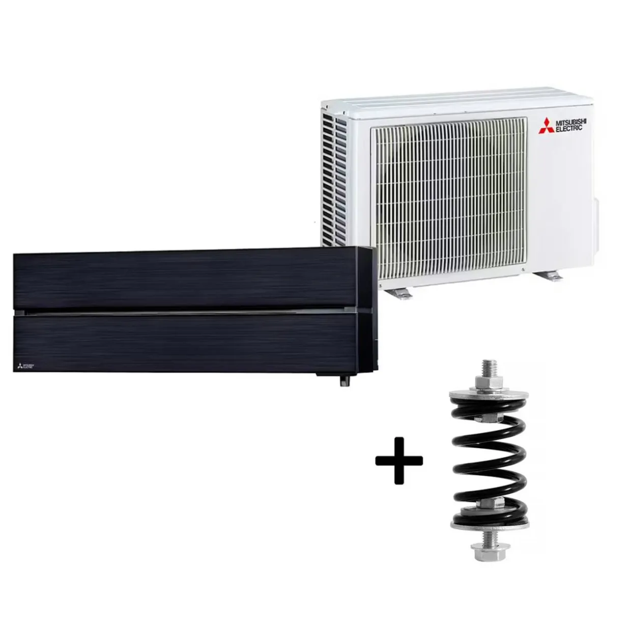 Electric Hero 2.0 LN25 6,3kW Värme SCOP 5,2 Luftvärmepump Paket med Fjäderdämpare