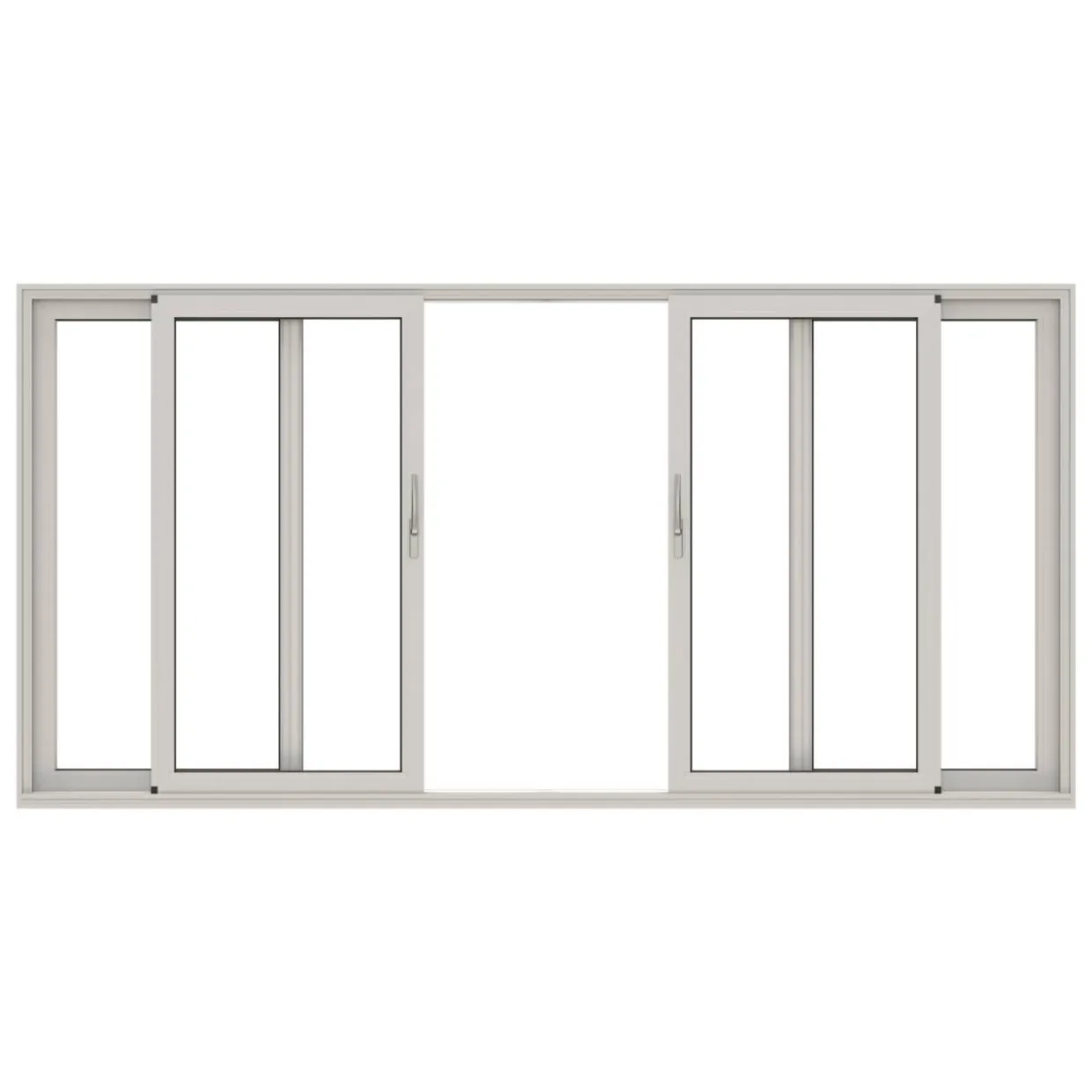 HelAlu Aluminium 4-Delad Dubbelspår