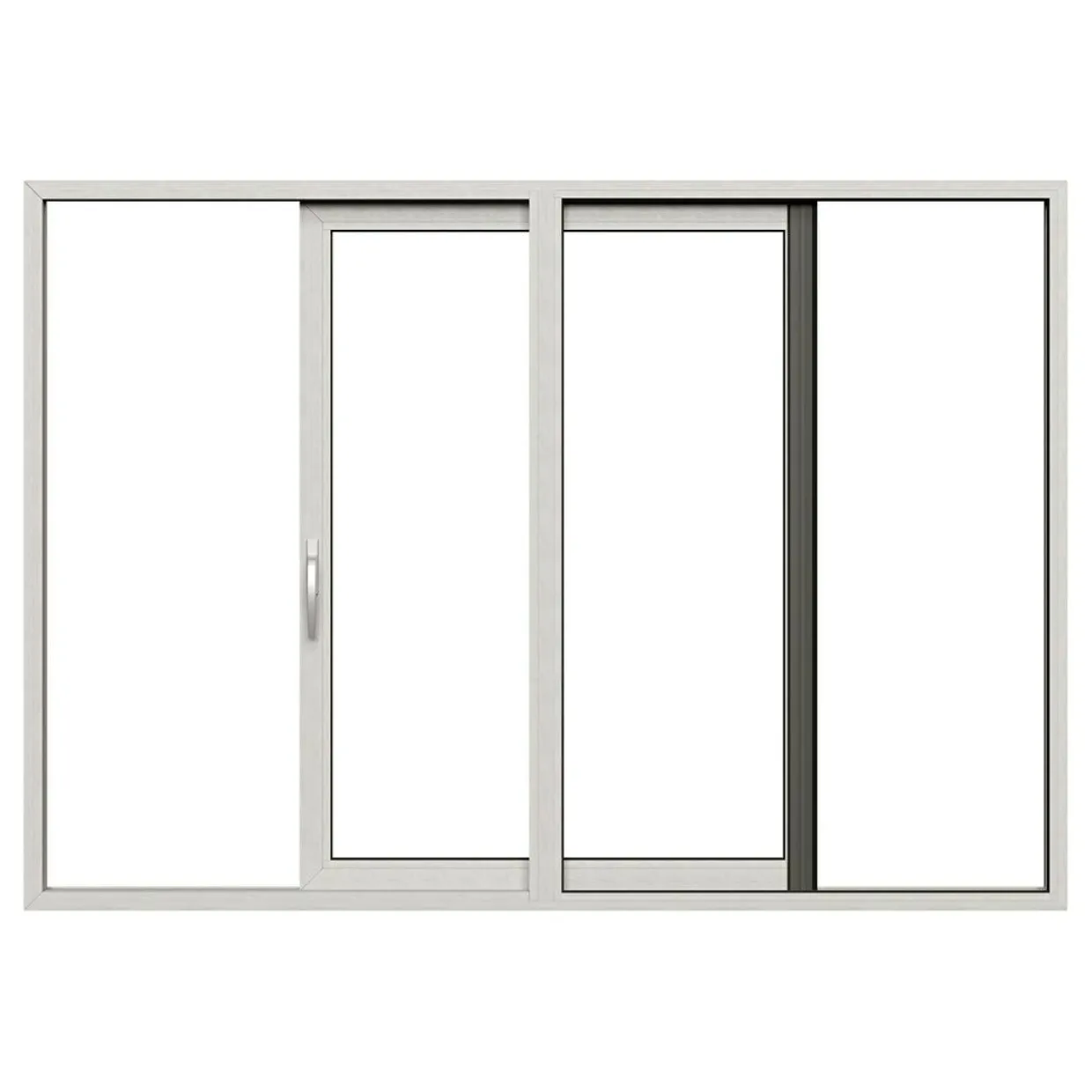 HelAlu Aluminium 2-Delad Enkelspår