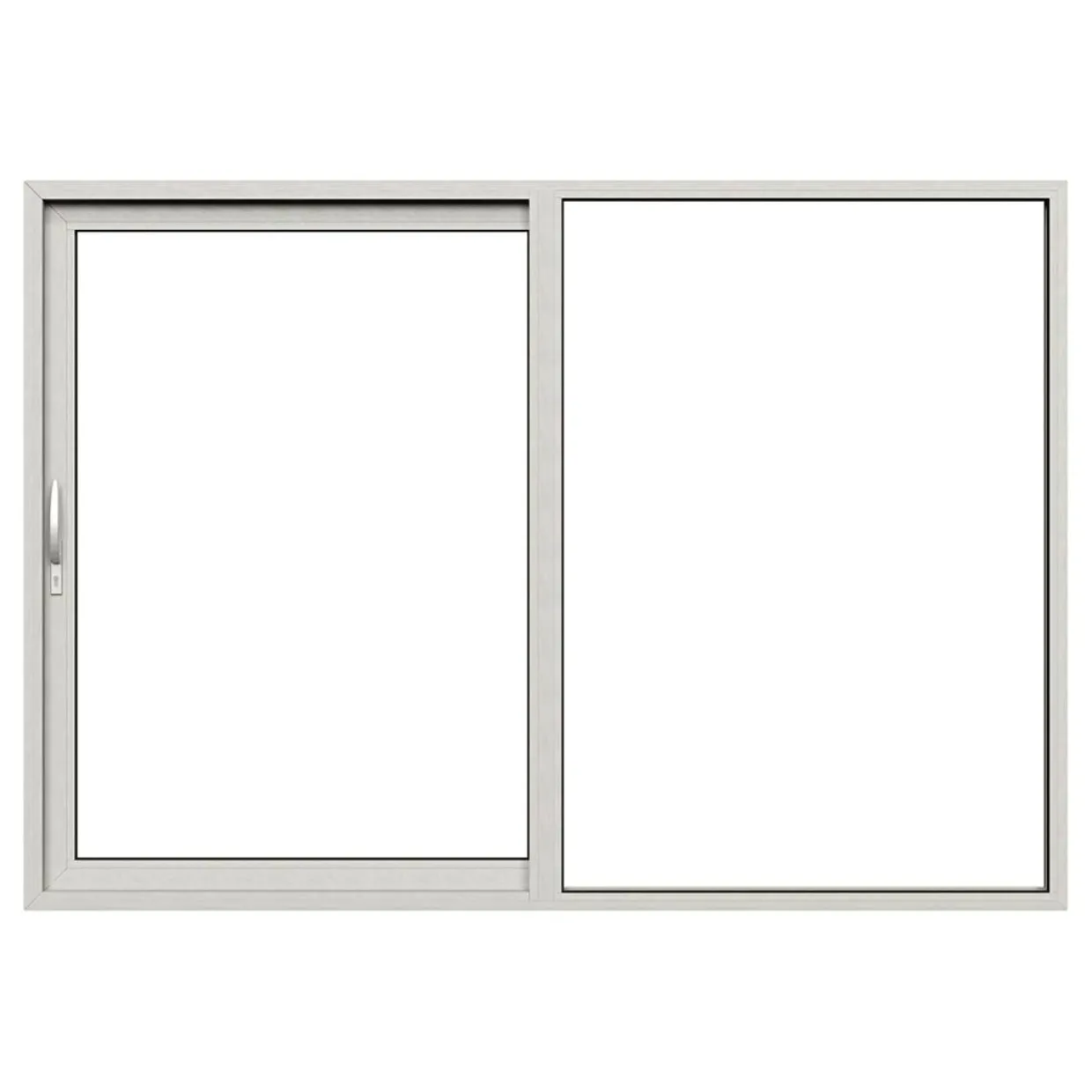 HelAlu Aluminium 2-Delad Enkelspår