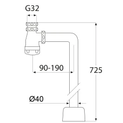 90° Instick G32xØ40