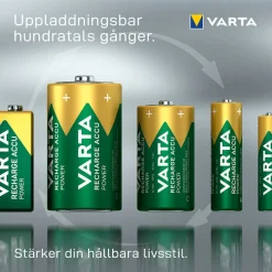 Laddningsbara Alkaliska AAA 1000 mAh 4-Pack