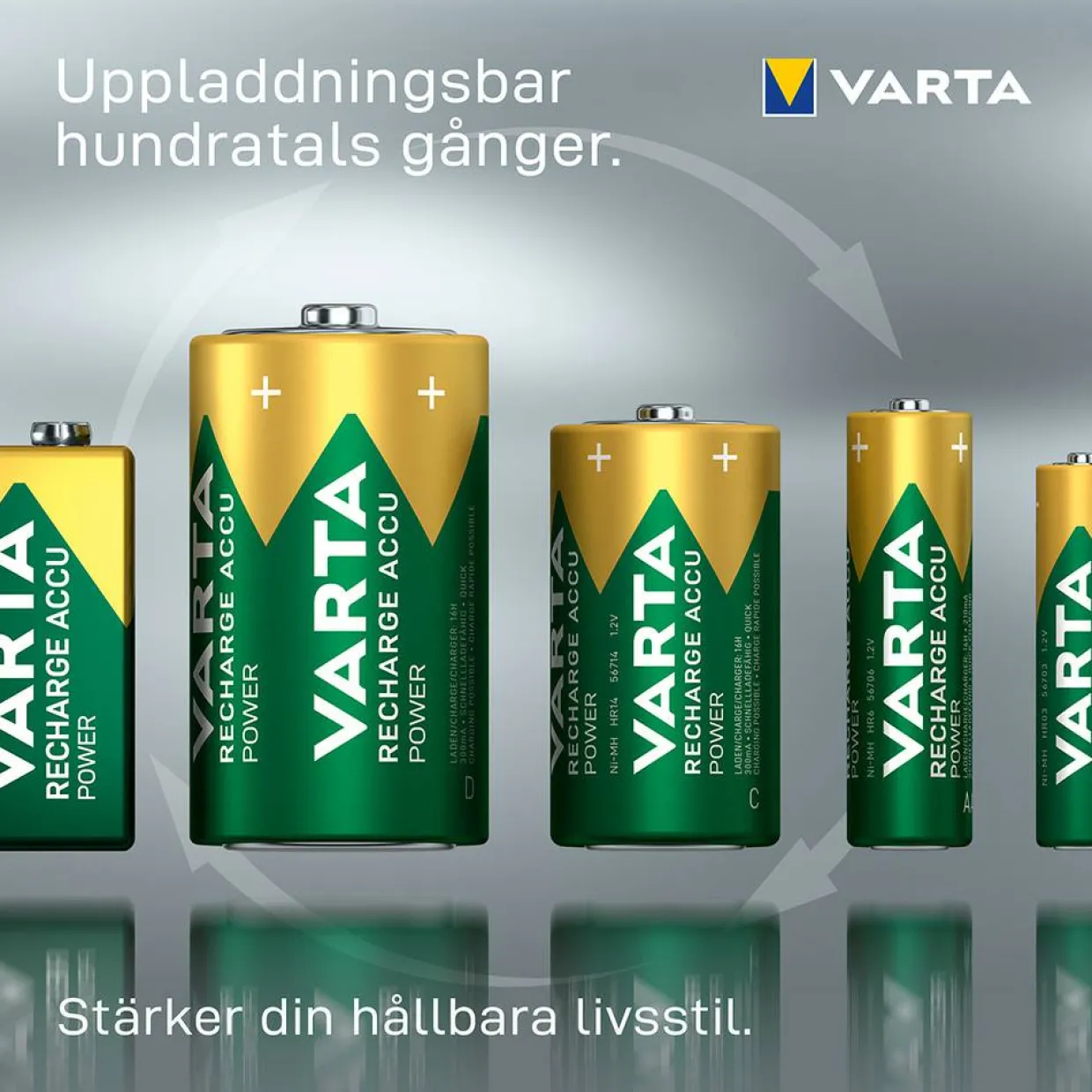 Laddningsbara Alkaliska AAA 1000 mAh 4-Pack