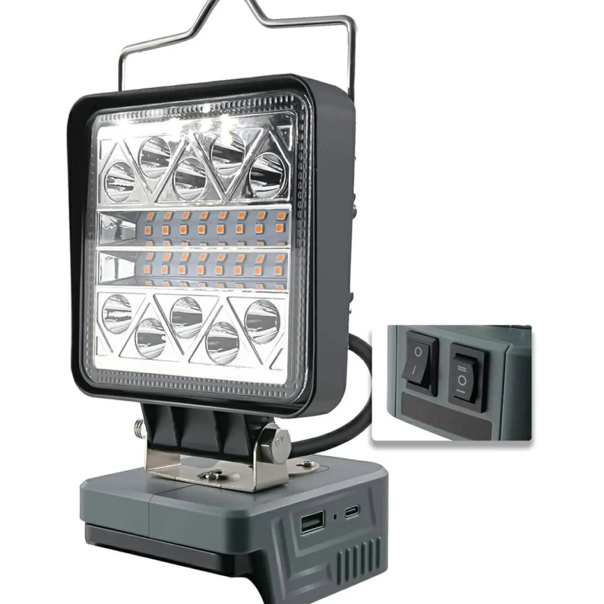 LED 800-1800 Lumen för Milwaukee 18V Batteri