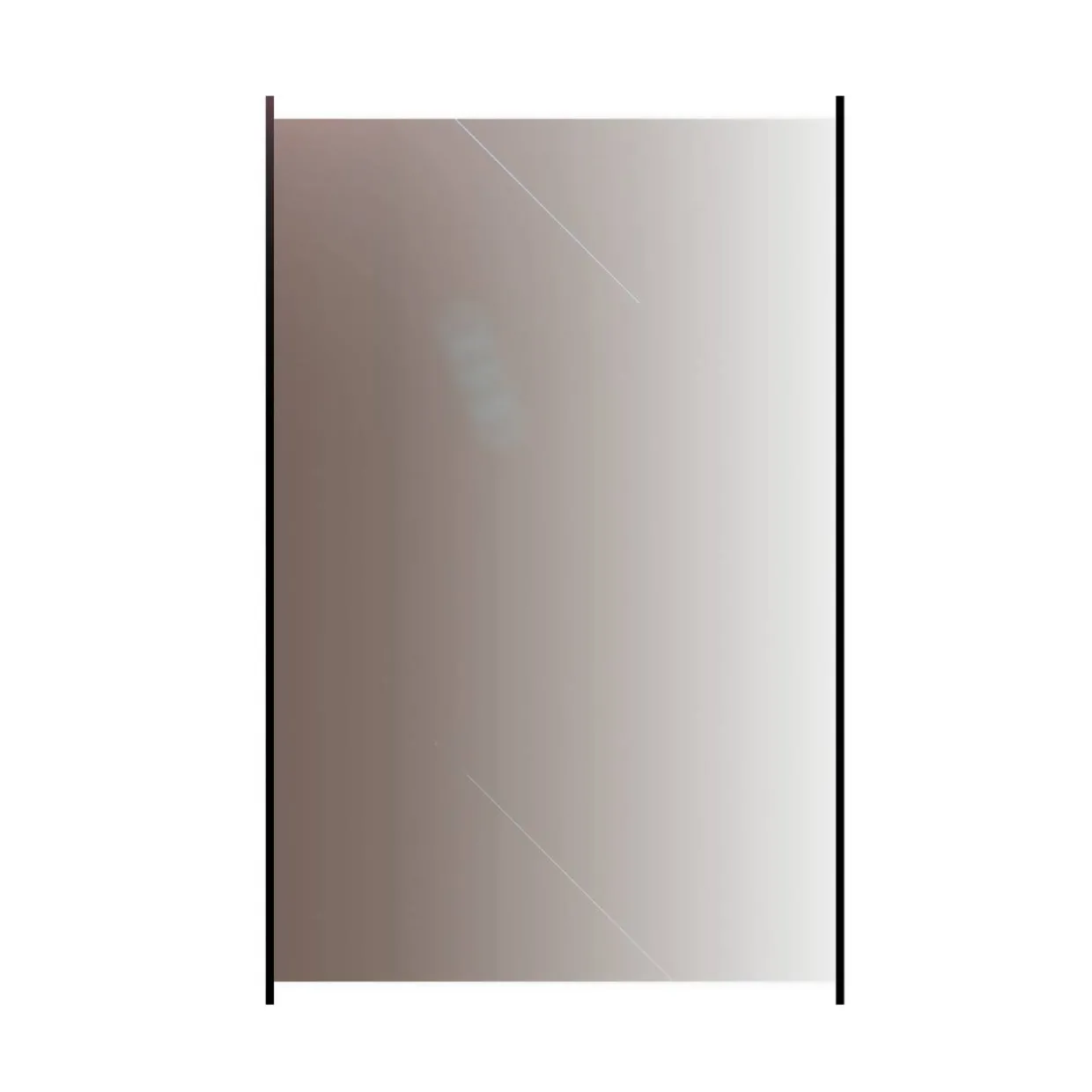 med Aluminiumskena Rökfärgat 100x150