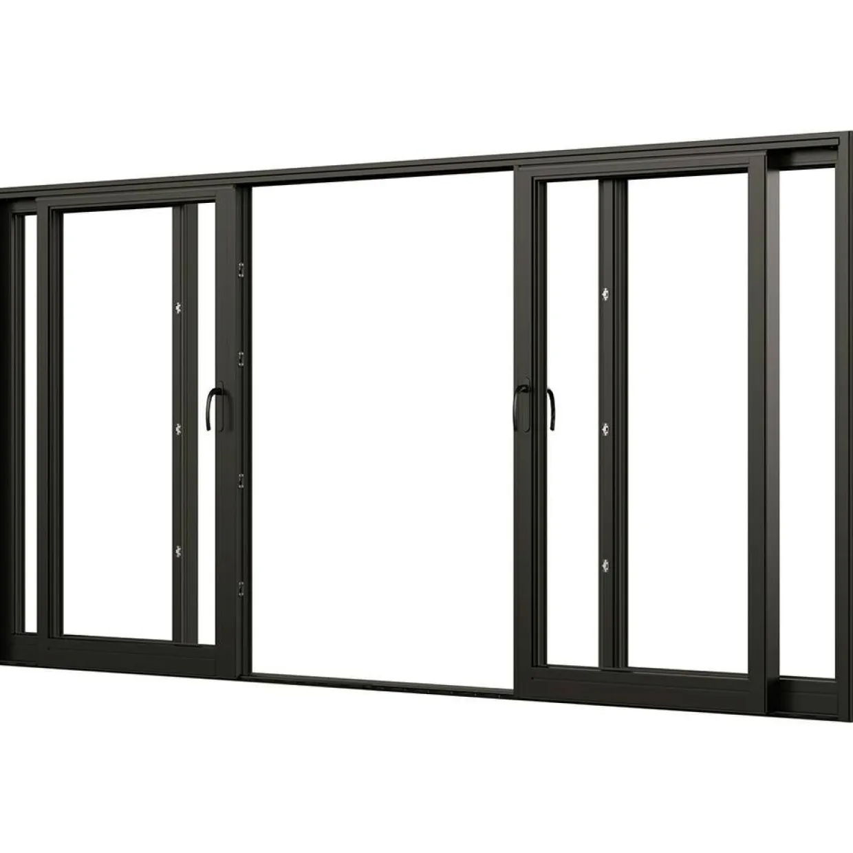 NTech Aluminium 4-Delad BlackLine Svart