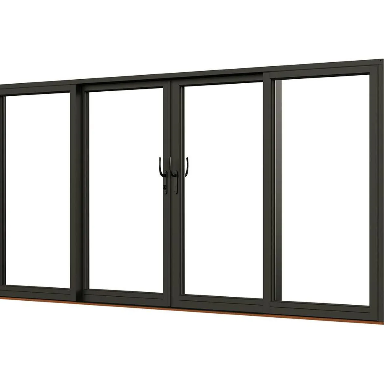 NTech Aluminium 4-Delad BlackLine Svart