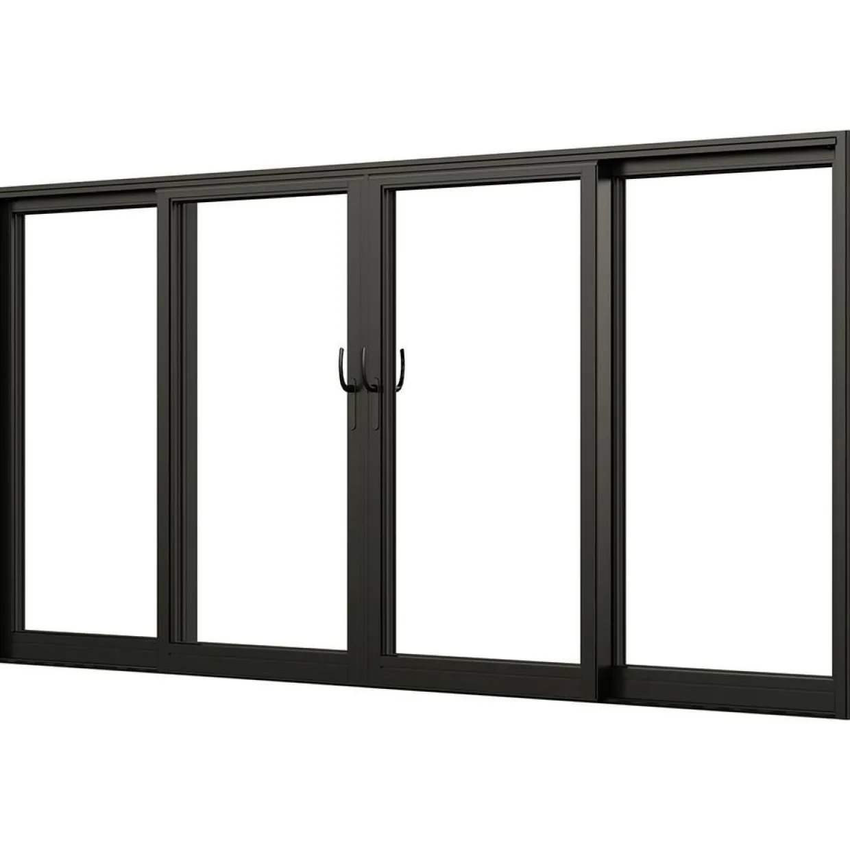 NTech Aluminium 4-Delad BlackLine Svart