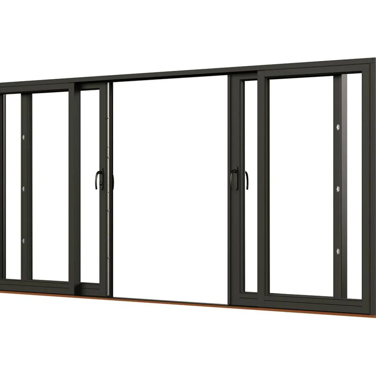 NTech Aluminium 4-Delad BlackLine Svart