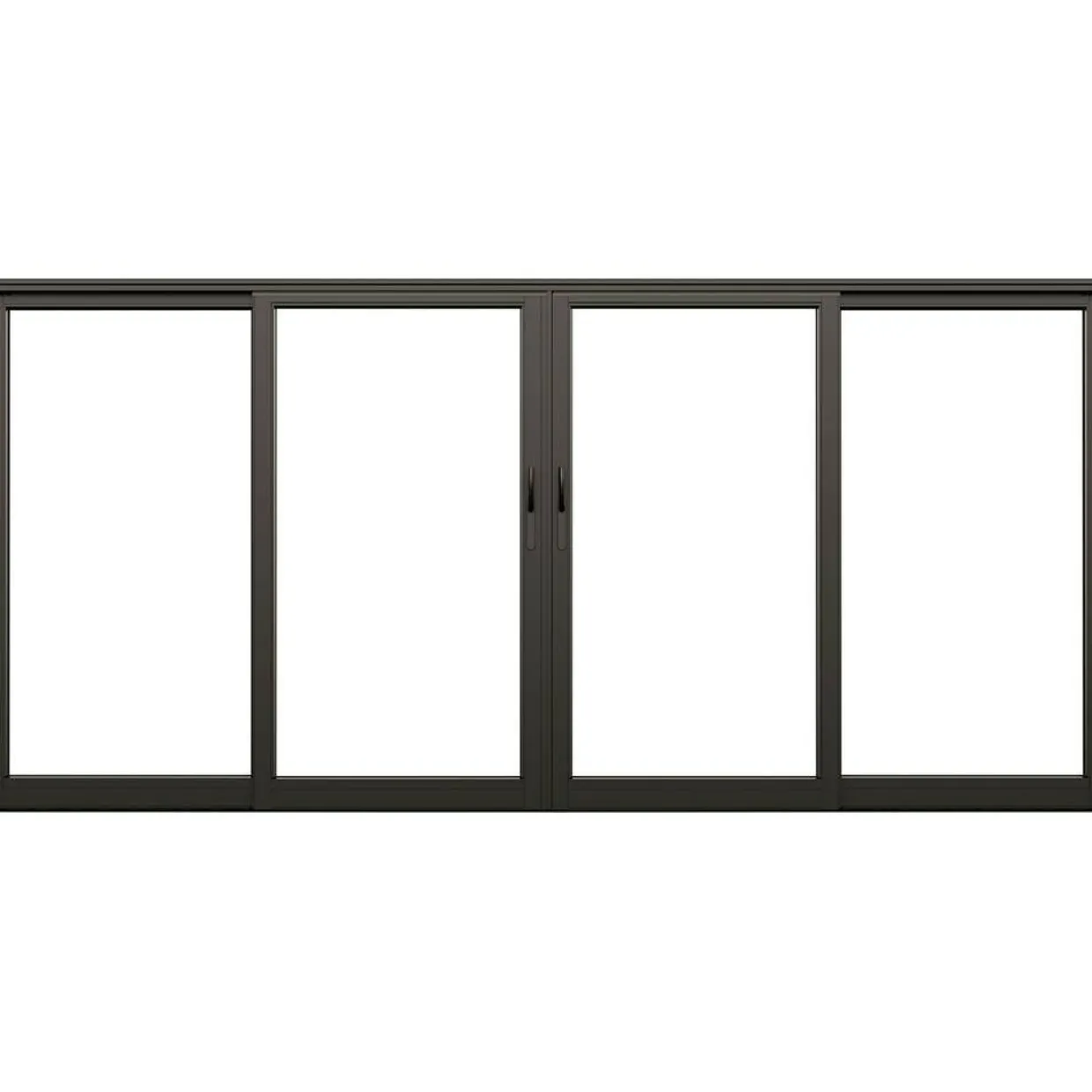 NTech Aluminium 4-Delad BlackLine Svart