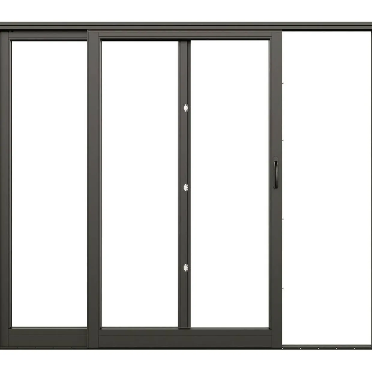 NTech Aluminium 2-Delad BlackLine Svart