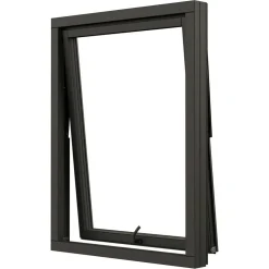 NTech 3-Glas Aluminium BlackLine Svart