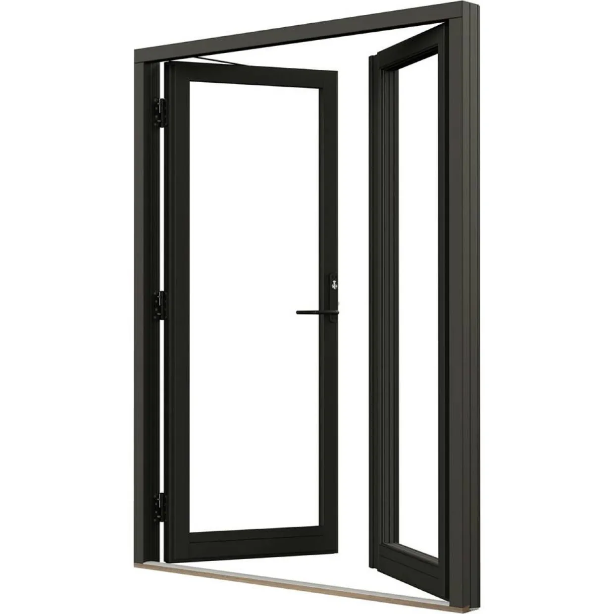 NTech Helglasad Aluminium BlackLine Svart