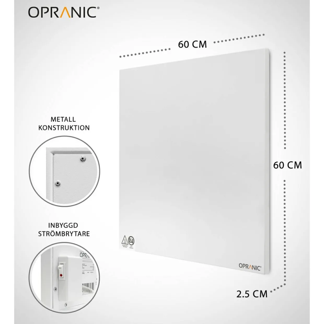 P5 Infrapanel 450W Metall