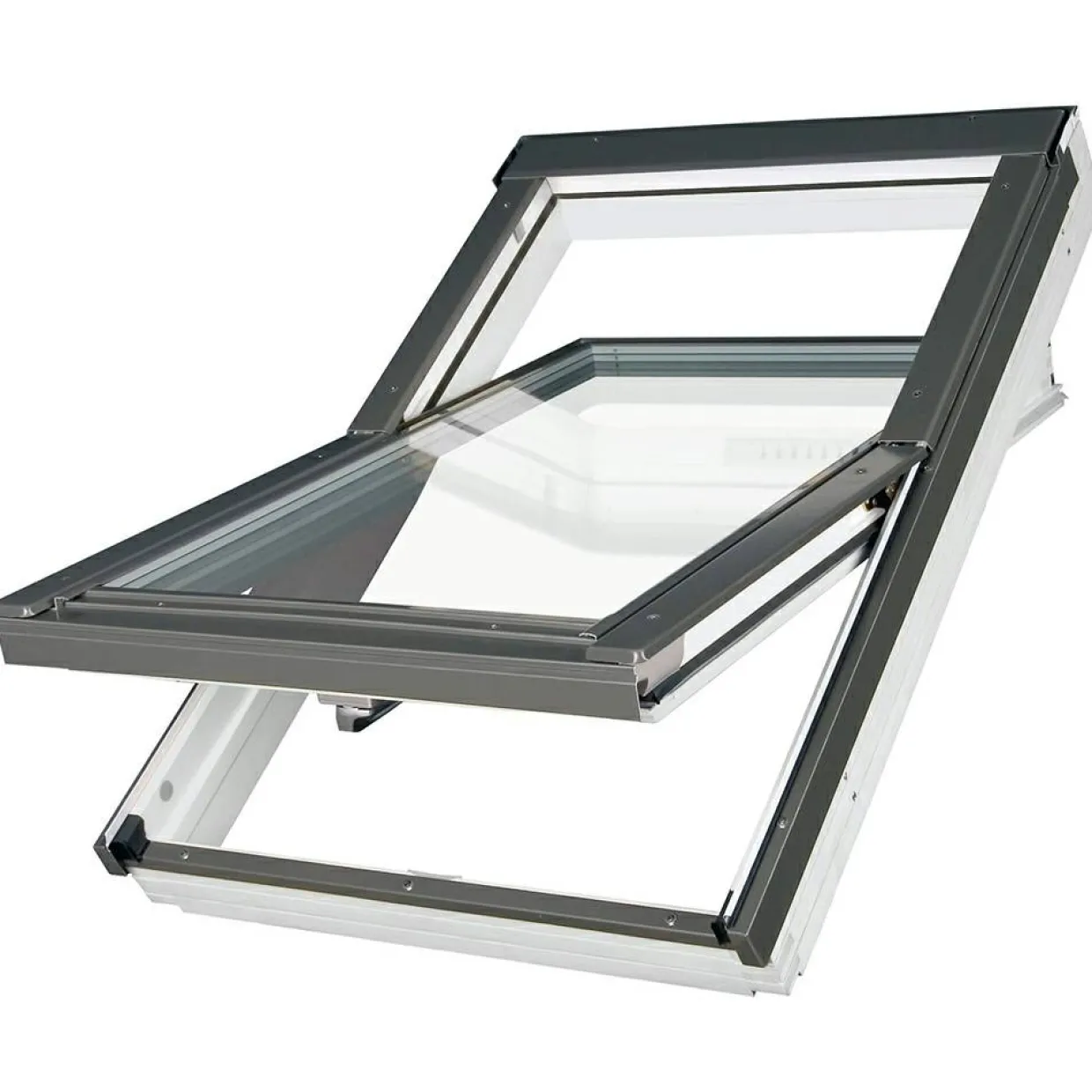 Premium Pivåhängt 3-Glas Aluminium