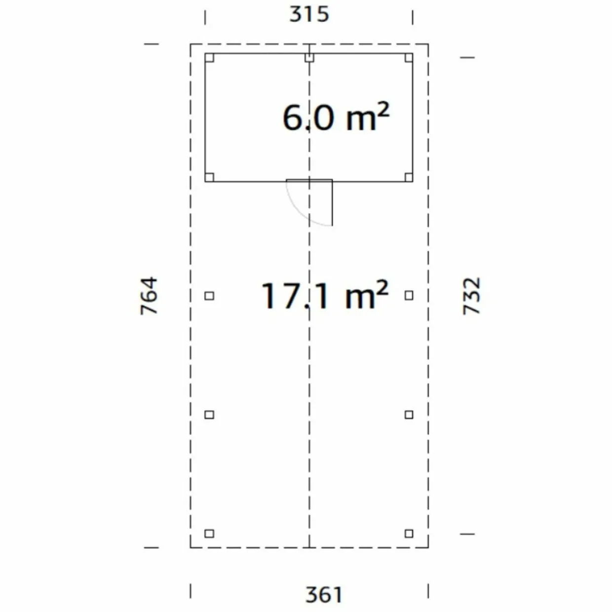Robert 23,1 m2 med Förråd
