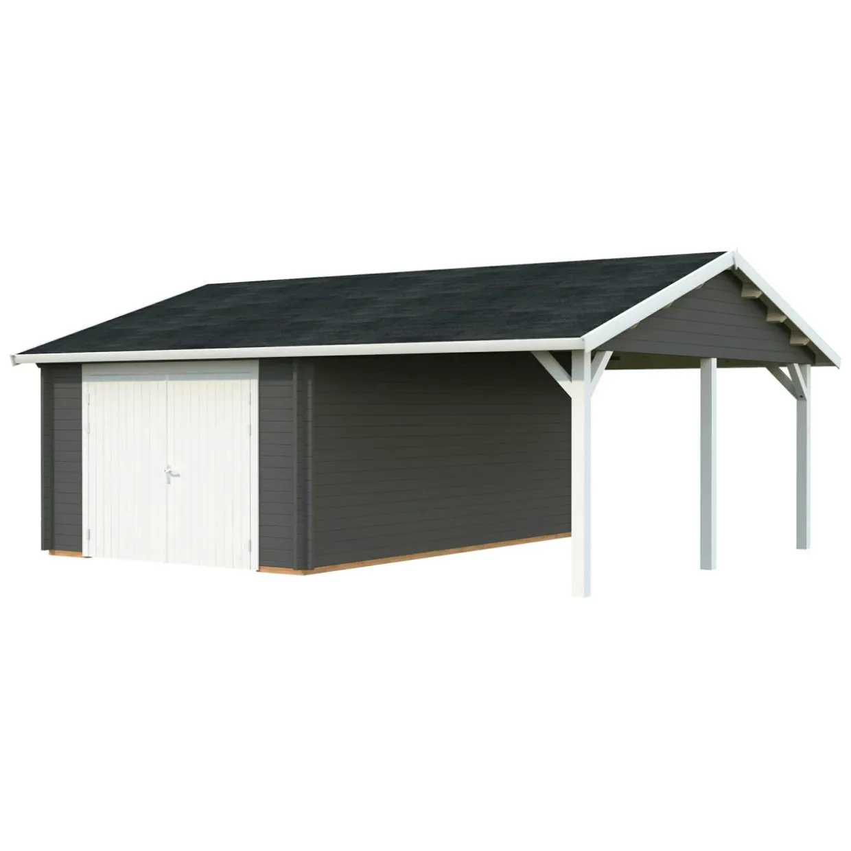 Roger med Carport 36,5 m2 och Slagport