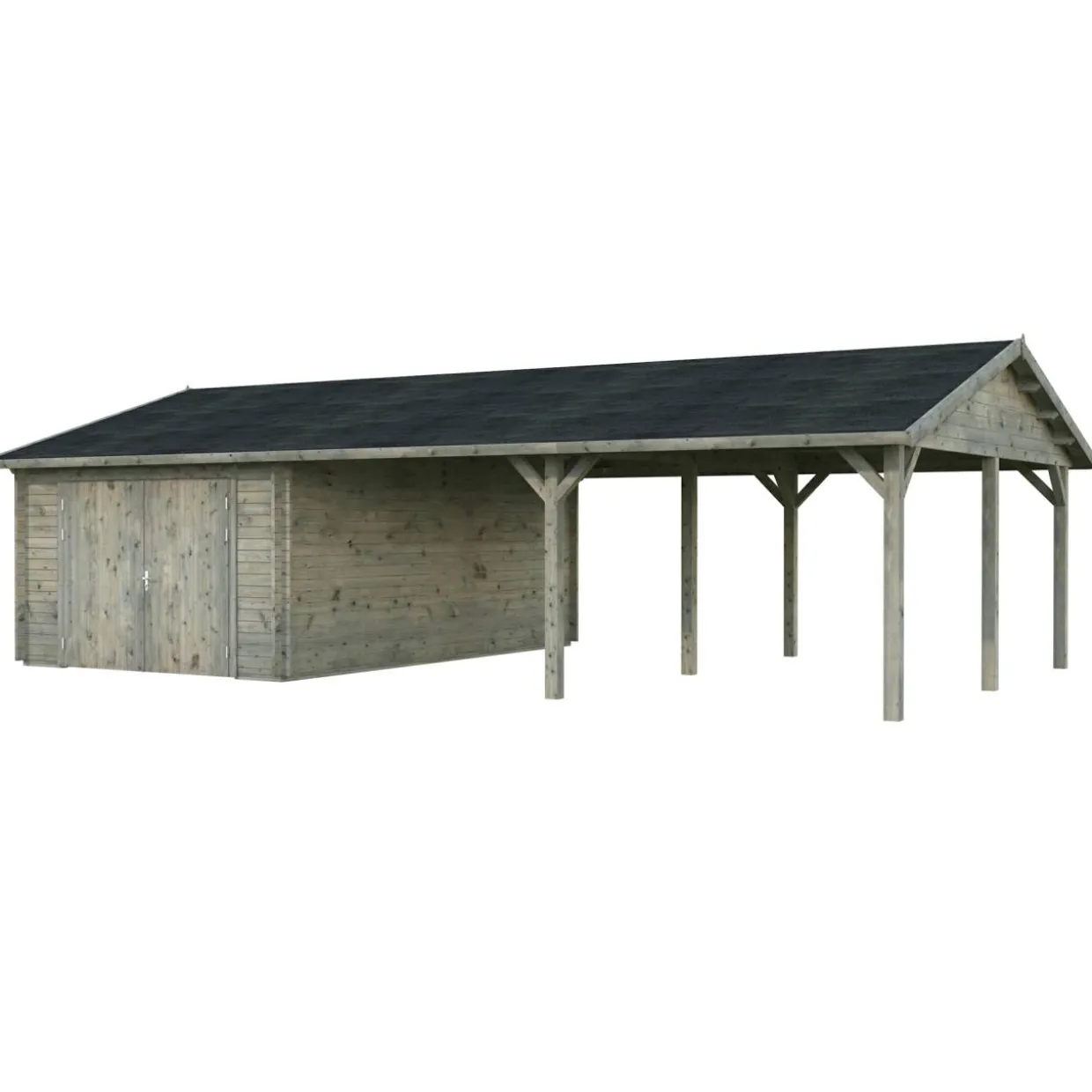 Roger med Carport 53,1 m2 och Slagport