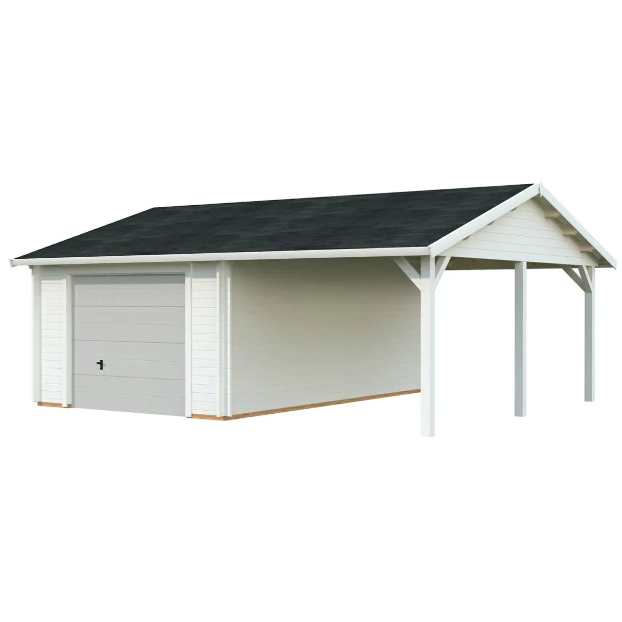 Roger med Carport 36,5 m2 och Takskjutport