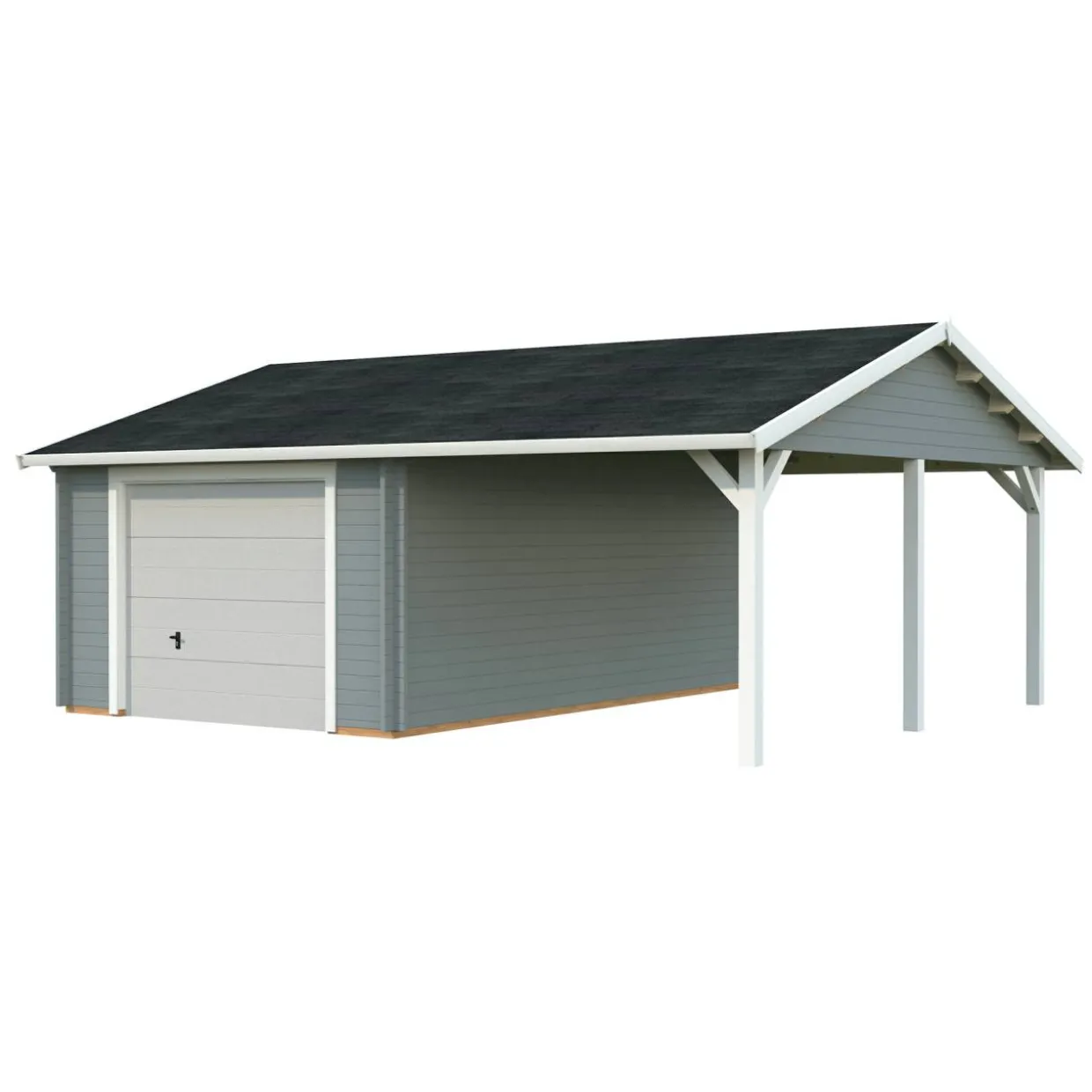 Roger med Carport 36,5 m2 och Takskjutport