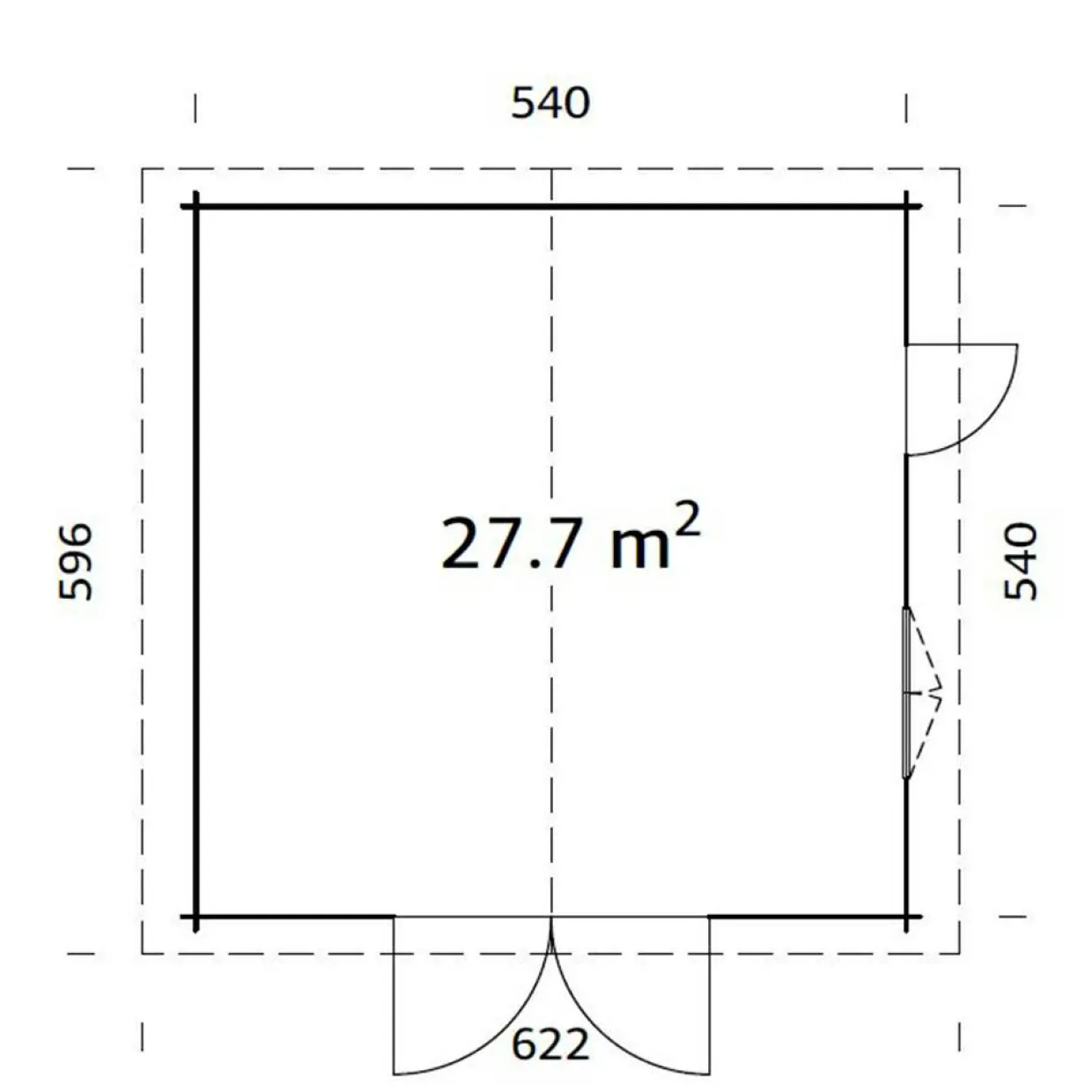 Roger med Garagedörr 29,2 m2