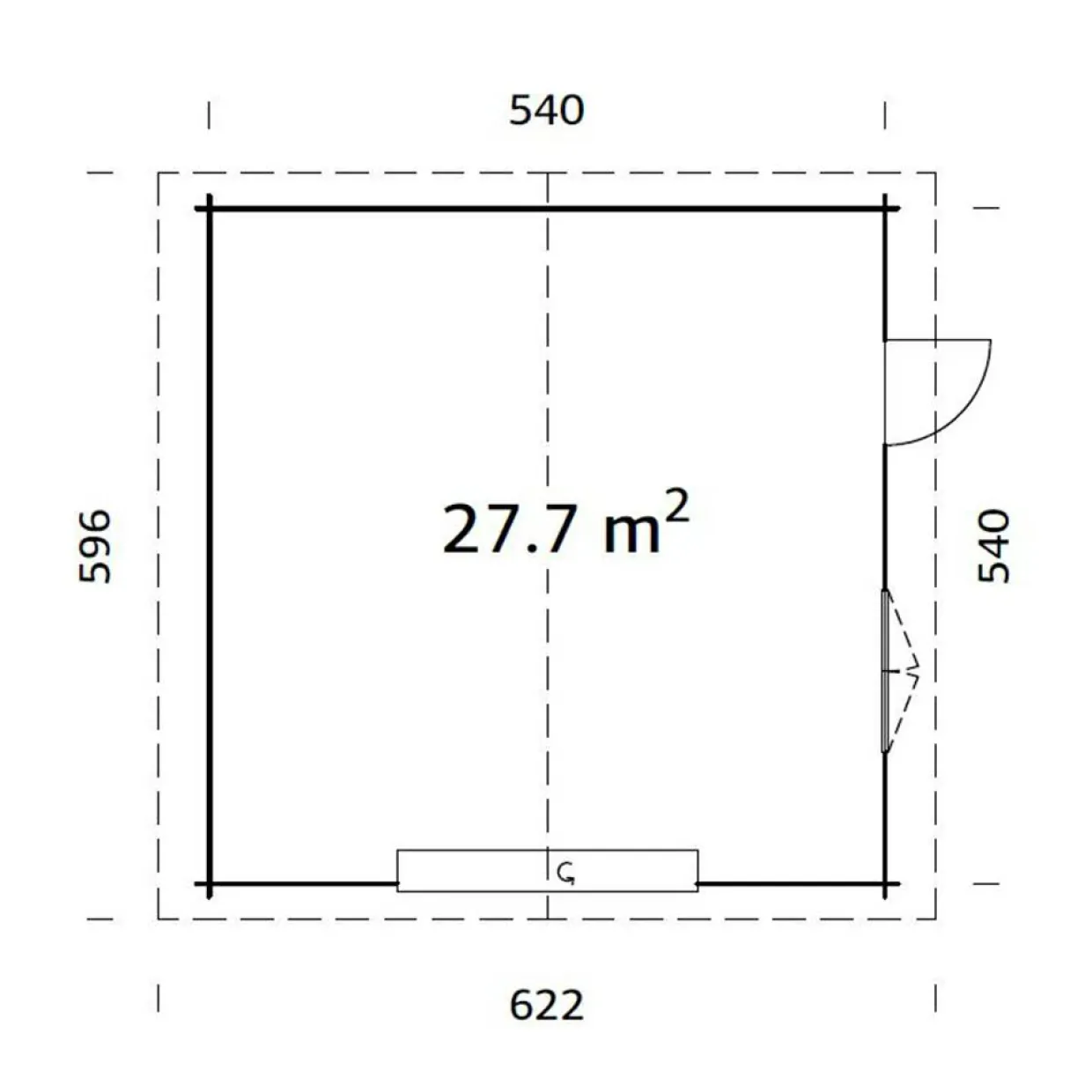 Roger med Garageport 29,2 m2