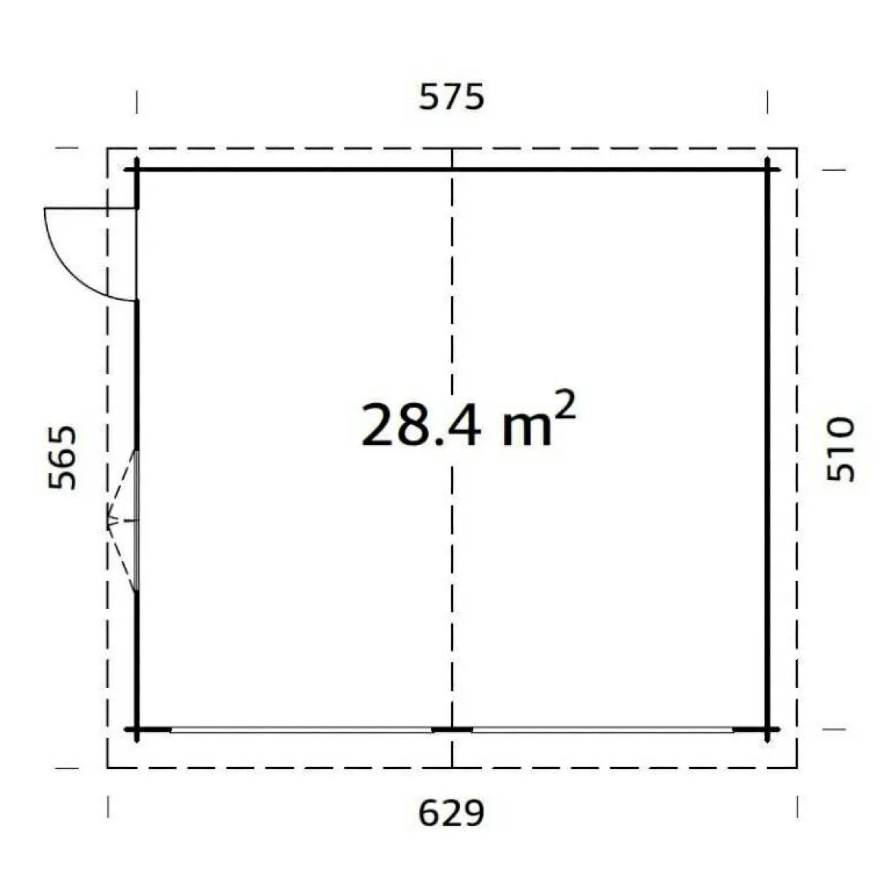 Roger 28,4 m2 utan Port