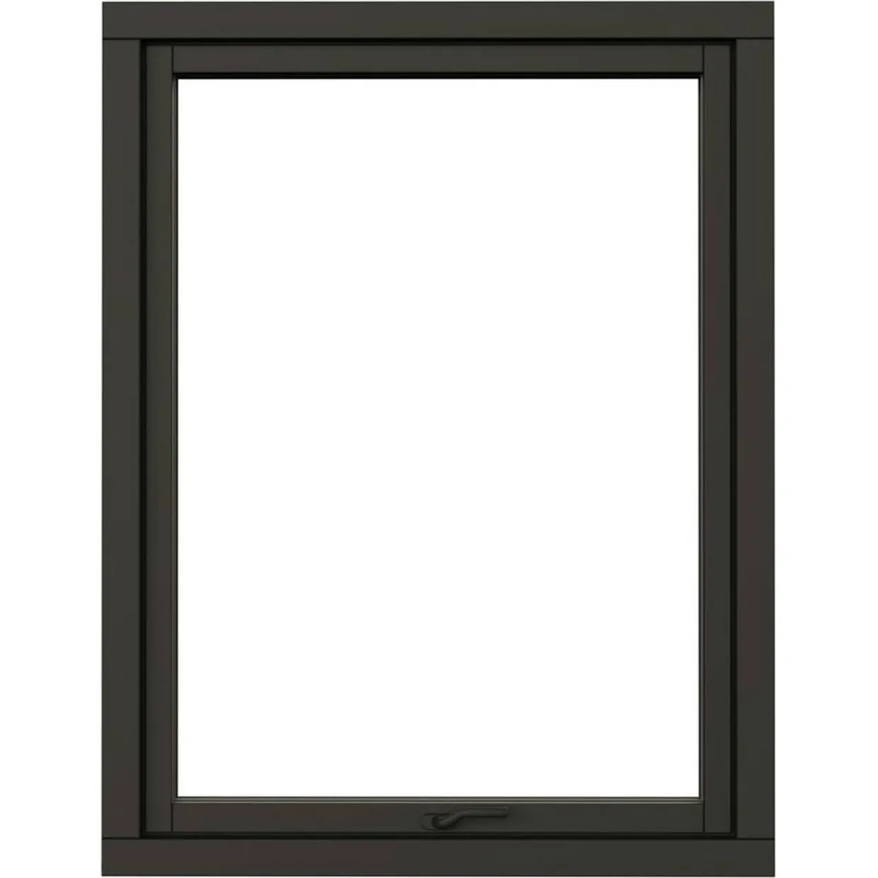 Svanenmärkt NTech 3-Glas Aluminium BlackLine Svart