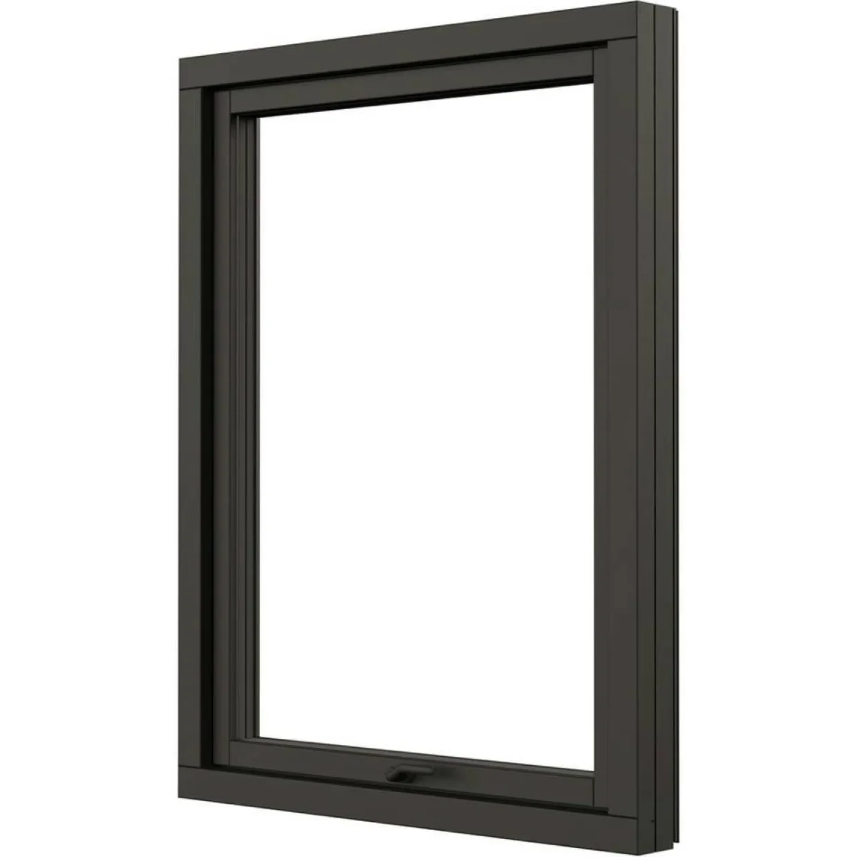 Svanenmärkt NTech 3-Glas Aluminium BlackLine Svart
