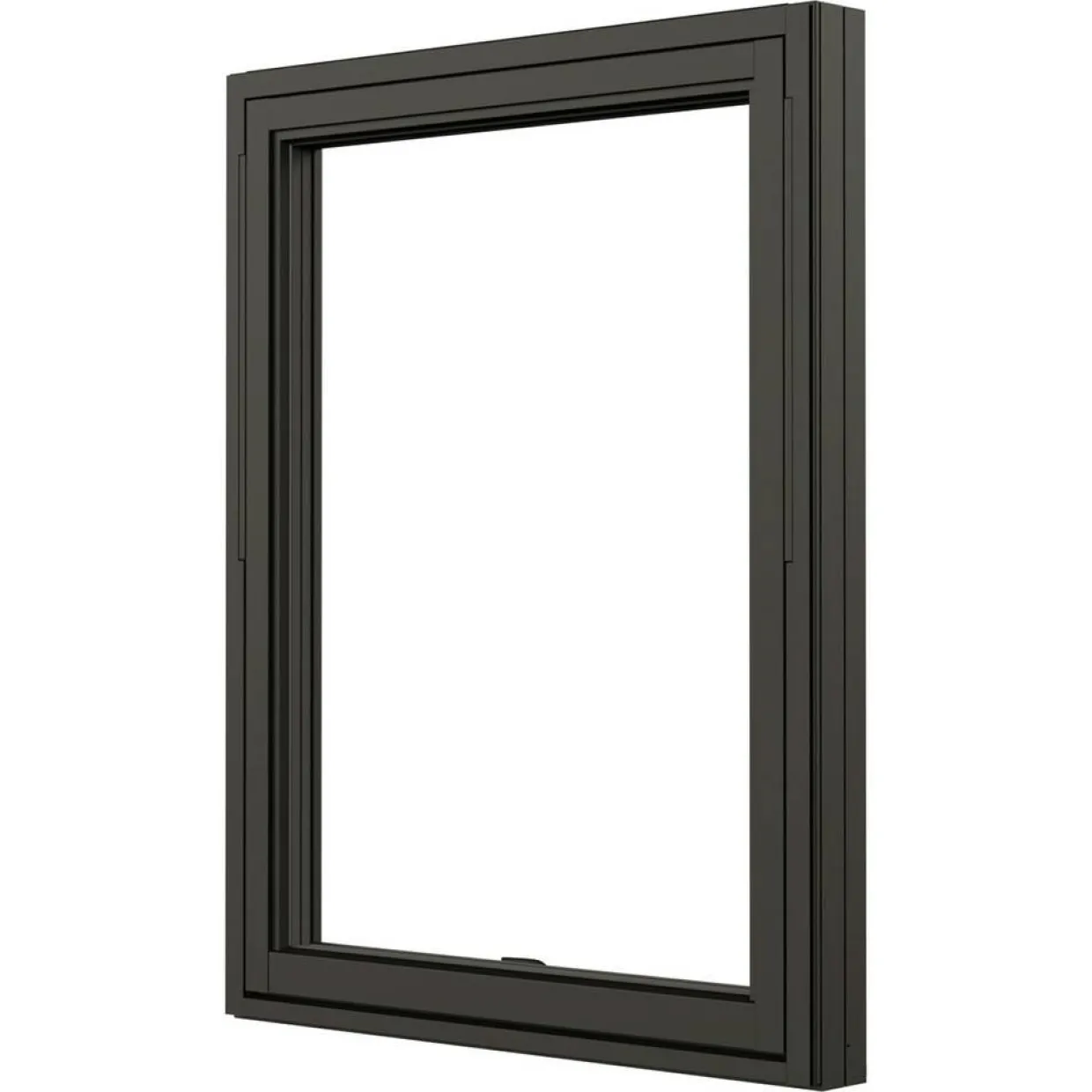 Svanenmärkt NTech 3-Glas Aluminium BlackLine Svart
