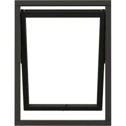 Svanenmärkt NTech 3-Glas Aluminium BlackLine Svart