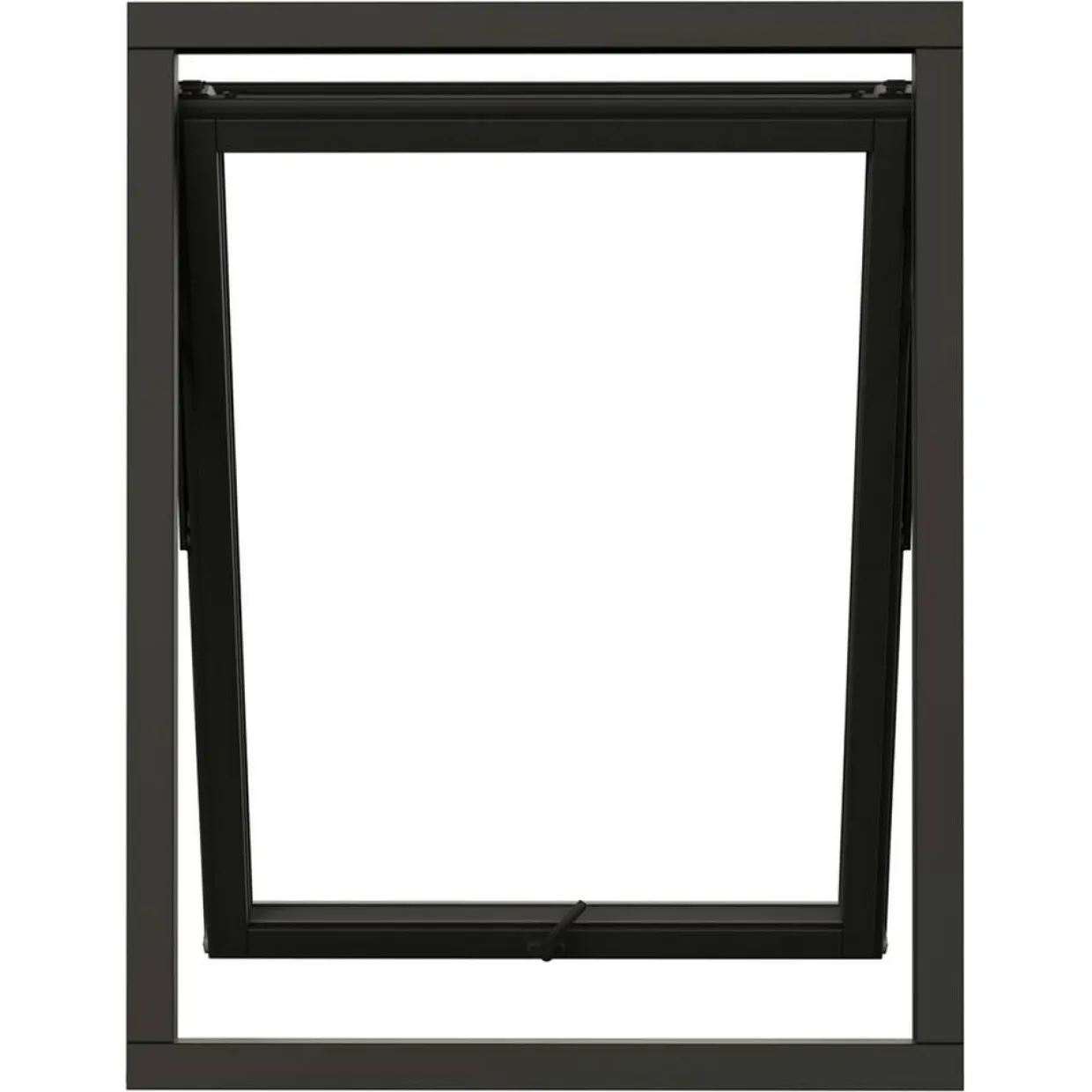 Svanenmärkt NTech 3-Glas Aluminium BlackLine Svart