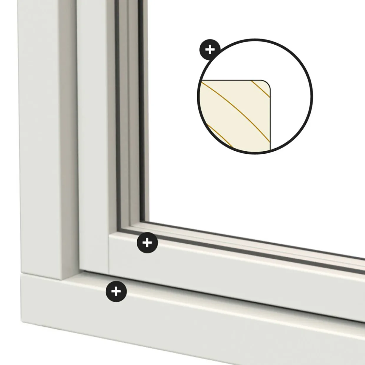 Svanenmärkt Ntech 3-Glas Trä