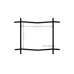Svart 20x0,9 m Med Maskor 10x10 cm