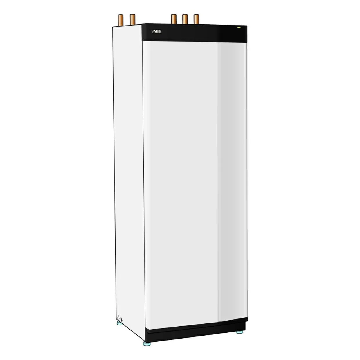 S1155-25 Vätska/Vatten 6-25KW Utan Varmvattenberedare