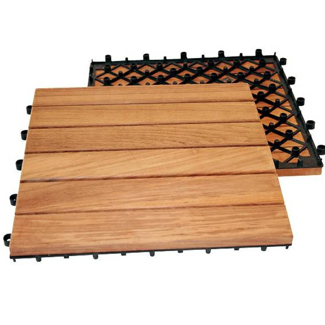 Teak Deltaplattan 30x30 Typ A Höger