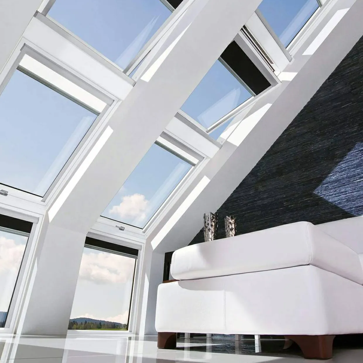Thermo Pivåhängt 2-Glas Ljud Elstyrt Aluminium