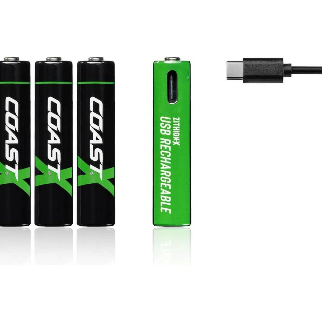 Uppladdningsbara AAA 1,5V 750 mAh 4-pack inkl Laddningskabel