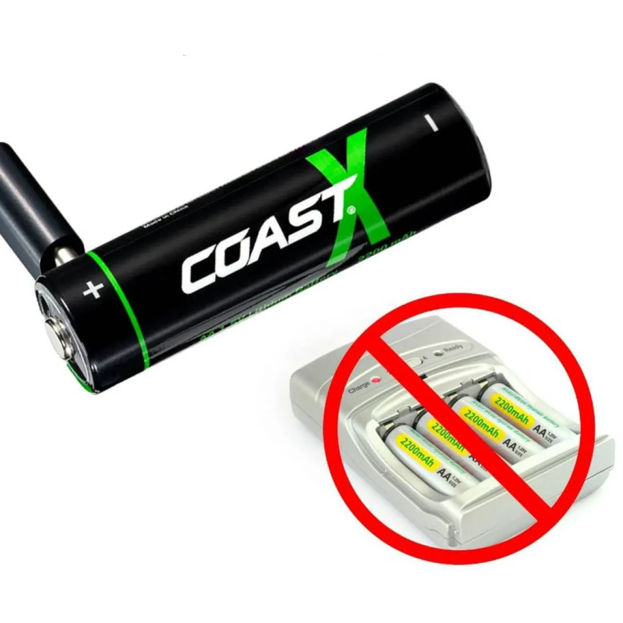 Uppladdningsbara AA 1,5V 2400 mAh 4-pack inkl Laddningskabel