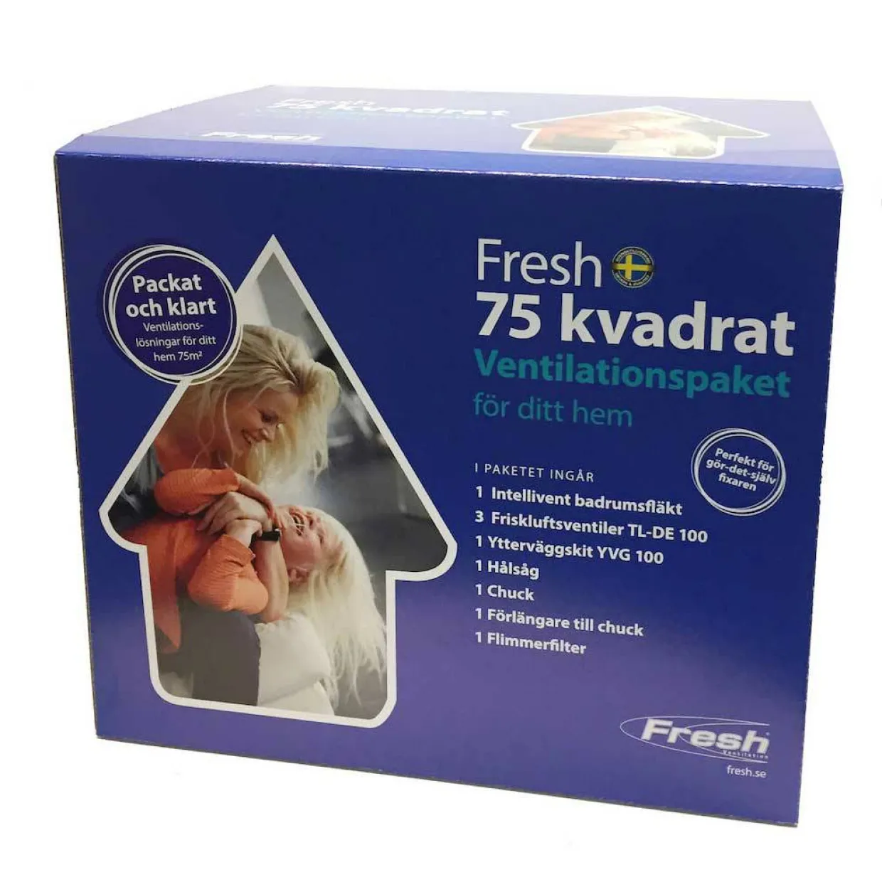 Ventilationspaket 75 kvadrat
