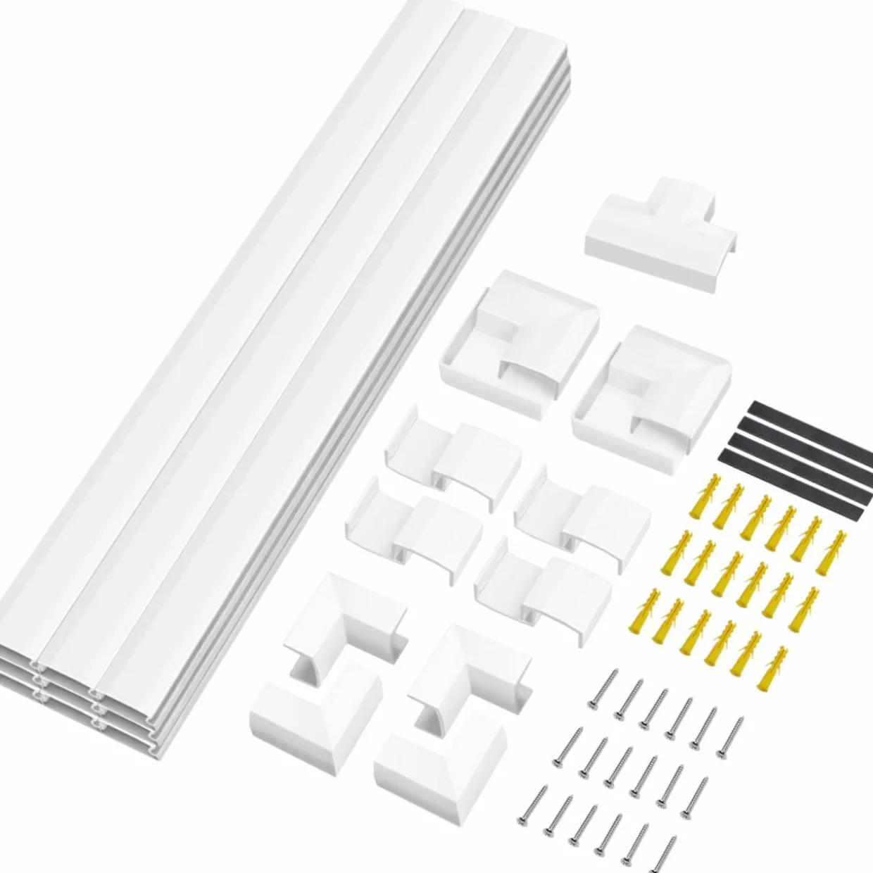 Vit Väggmonterad Kit 67 Delar för Hem och Kontor